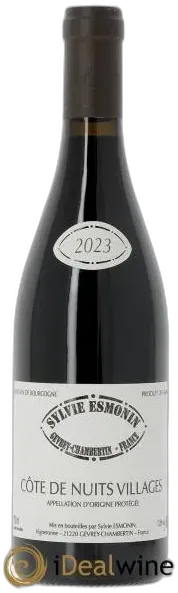 vue du vin Côte de Nuits-Villages Sylvie Esmonin