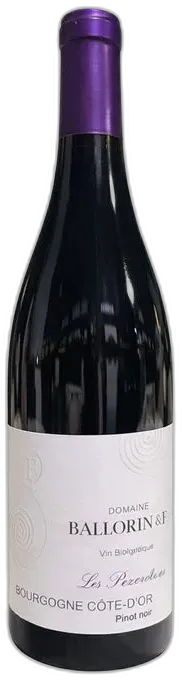 photo du vin Bourgogne Pinot Noir le Bon Bourgogne Côte d’or Domaine Ballorin