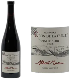 aperçu du vin Alsace Aoc Pinot Noir Clos de la Faille Albert Mann 2022