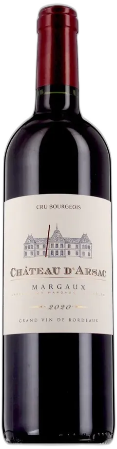 image du vin Château d’Arsac Cru Bourgeois Exceptionnel Aop Margaux Rouge 2020