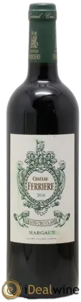 photo du vin Château Ferrière