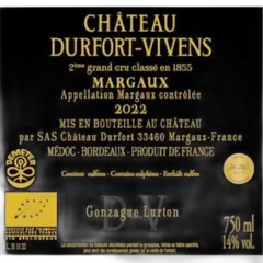 photo du vin Durfort Vivens Bio-Organic