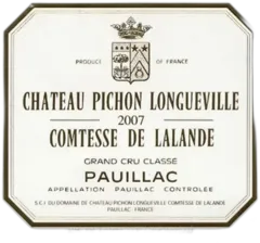 capture du vin Pichon Comtesse de Lalande