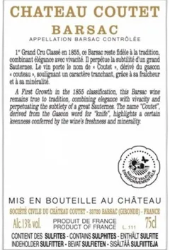 photo du vin Coutet