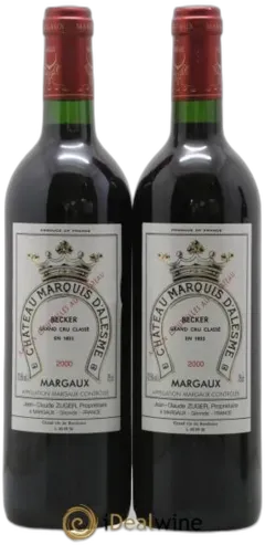 capture du vin Marquis d’Alesme Becker