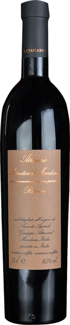 photo du vin Attanasio Primitivo di Manduria Reserva 2017