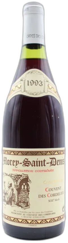 photo du vin Morey-Saint-Denis 1993 Caves Réunis du Couvent des Cordeliers