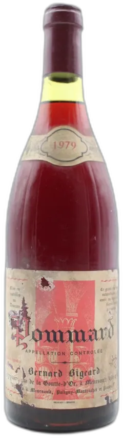 vue du vin Pommard 1979 Domaine Bernard Bigeard